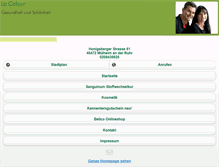 Tablet Screenshot of lacoleur.com